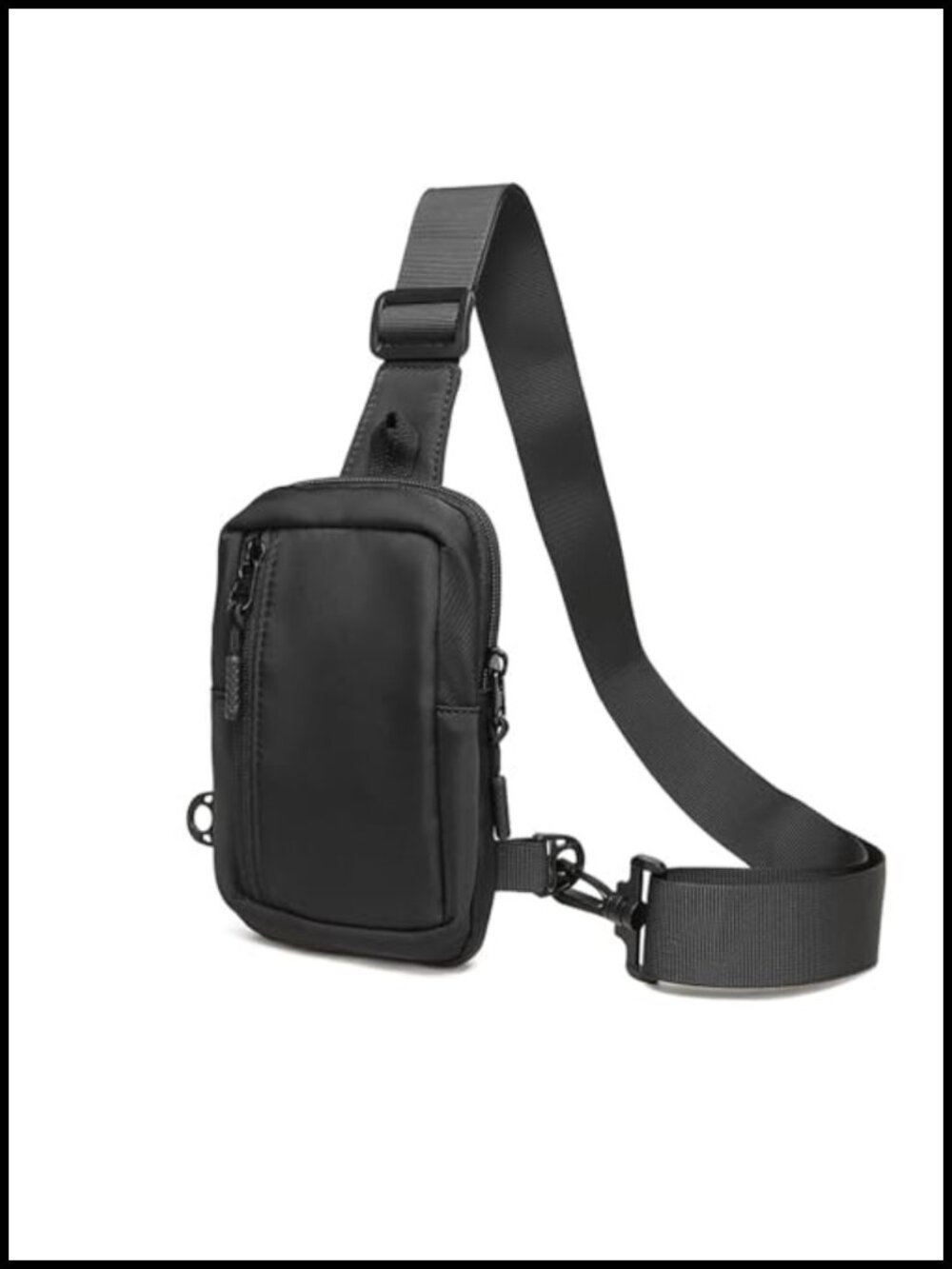 500D Nylon Crossbody Sling Bag Men Women EDC Chest Pack Running Hiking Travel